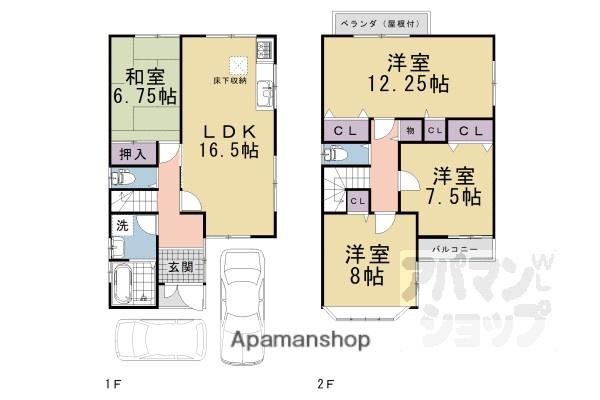 京阪電気鉄道京阪線 淀駅 徒歩12分 2階建 築9年(4LDK)の間取り写真