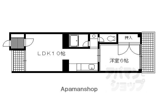 フローレ大宮(1LDK/5階)の間取り写真