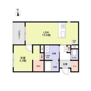 FORESTMAISON堀川御池(1LDK/3階)の間取り写真