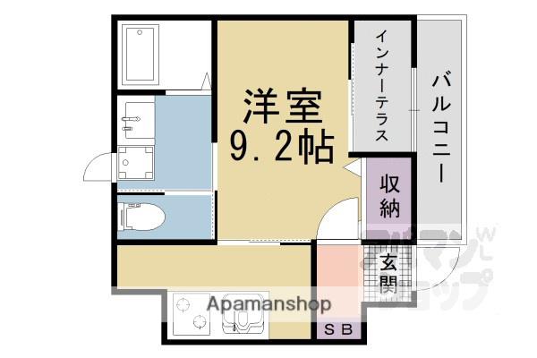 パーチェ(ワンルーム/1階)の間取り写真