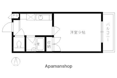 BOIS DE BOULOGNE(1K/1階)の間取り写真