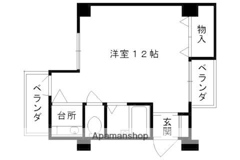 ノアーズアーク京都五条(1K/7階)の間取り写真