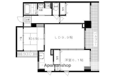 メゾン油小路(3LDK/9階)の間取り写真