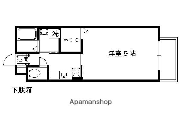 アルブルヴィラージュ(1K/2階)の間取り写真