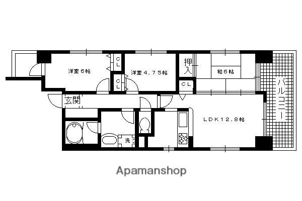 COM COUORE(3LDK/5階)の間取り写真