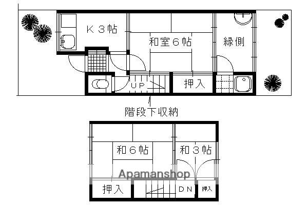 一乗寺花ノ木町38ー2(3K)の間取り写真