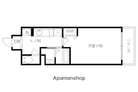 イーストヴィレッジ大宅(1K/1階)の間取り写真
