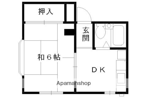 グランディール朱雀(1DK/3階)の間取り写真