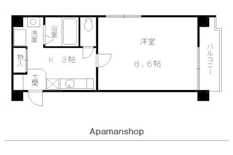 CASA YAMABUNII(1K/4階)の間取り写真