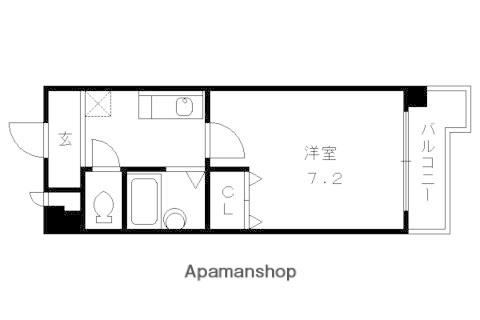 ウィステリア桃山(1K/2階)の間取り写真