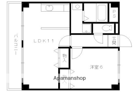 パストラーレ城南(1LDK/3階)の間取り写真
