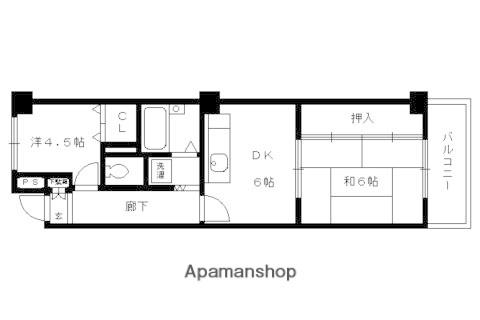 トーカン淀本町マンション(2DK/3階)の間取り写真