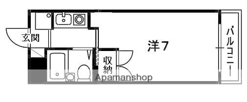 ウエストリバーアネックス(1K/2階)の間取り写真