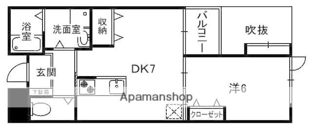 ADEST興戸(1DK/5階)の間取り写真