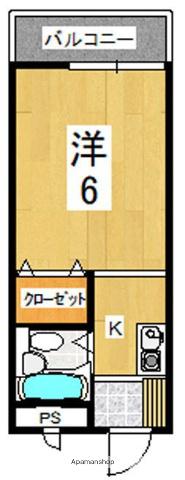 MLA京田辺(1K/2階)の間取り写真