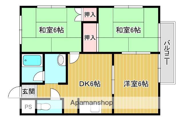 プレザント88(3DK/2階)の間取り写真