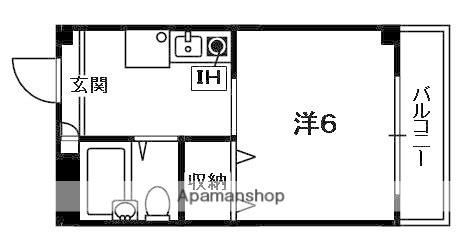 アメニティコート(1K/3階)の間取り写真