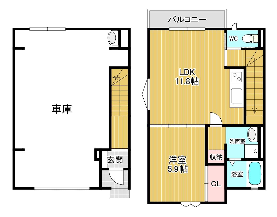 ＧＡＲＡＸＩＡ(1LDK)の間取り写真
