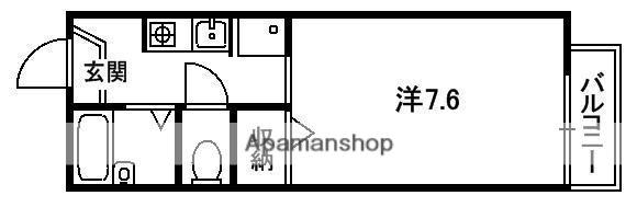 シャーメゾンプチシャトウY・S(1K/2階)の間取り写真