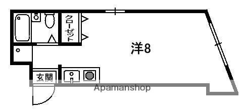 LUMIERE(ワンルーム/2階)の間取り写真