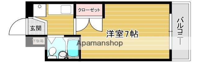 ル・マインハウス(1K/5階)の間取り写真