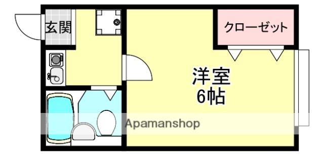 パインモール BE1(1K/1階)の間取り写真