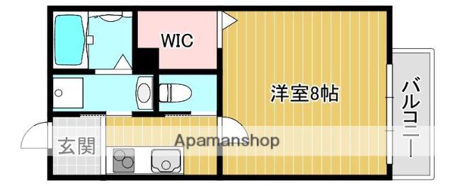 GIハイツグリーン(1K/1階)の間取り写真