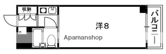 ウエストリバージュネス(1K/2階)の間取り写真