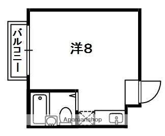 エストレア京都南(ワンルーム/1階)の間取り写真