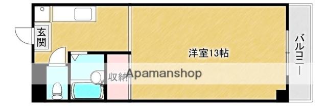 グランパティキサイチ(1K/2階)の間取り写真