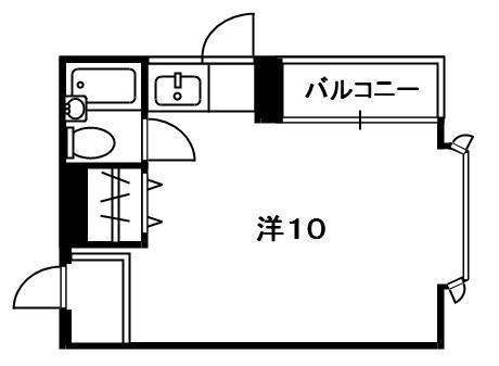 ACADEMIA KITAGEN(ワンルーム/4階)の間取り写真