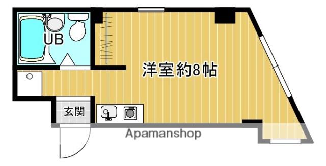 LUMIERE(ワンルーム/1階)の間取り写真