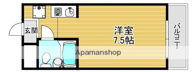 ヴィラ21(1K/2階)の間取り写真