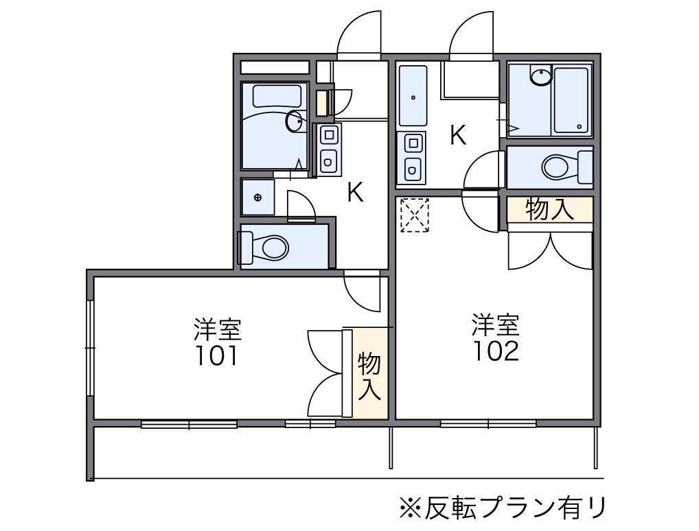 レオパレスSWEET SEASON(1K/3階)の間取り写真