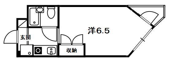 WYTHE AVE.Ⅰ(1K/2階)の間取り写真