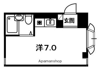 エクセレンスヴィラ87(ワンルーム/1階)の間取り写真