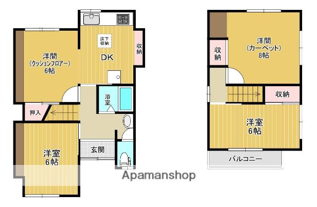 ベテルハウス(4DK)の間取り写真