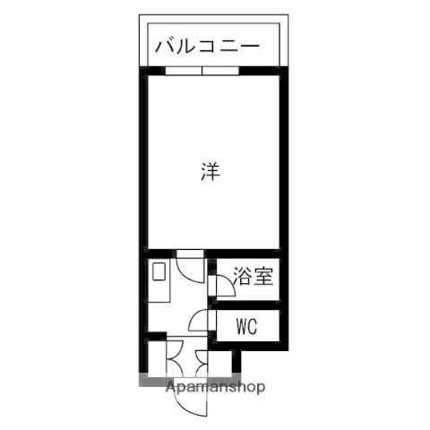 アーバンエース松井山手パル寮棟(1K/4階)の間取り写真