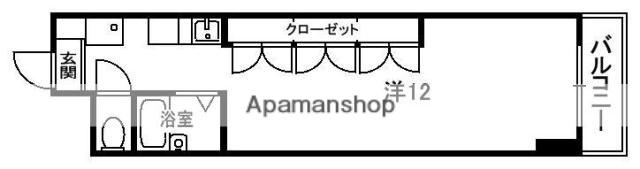 パルスピリア91(1K/2階)の間取り写真