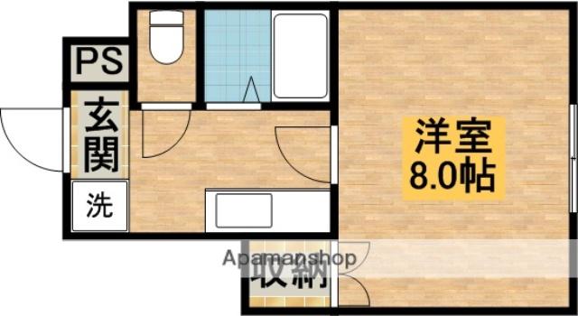 メゾン槙島(1K/1階)の間取り写真