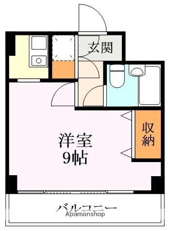 アビタシオンマキシマ(1K/3階)の間取り写真