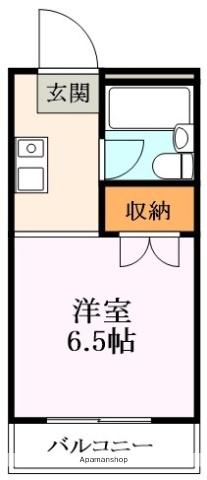 HRKスポーツレジデンス(1K/3階)の間取り写真