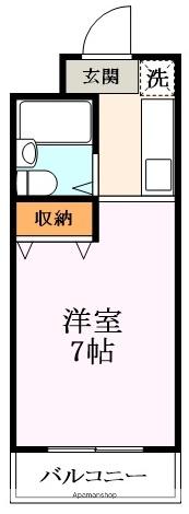 グレセントYYUⅡ(ワンルーム/4階)の間取り写真