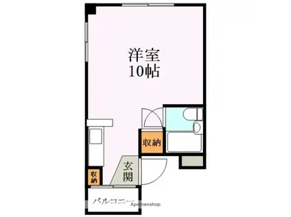 ジョイフルUJI(ワンルーム/2階)の間取り写真