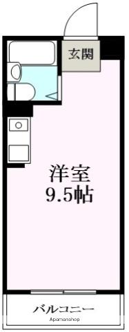スティシー小倉(ワンルーム/2階)の間取り写真
