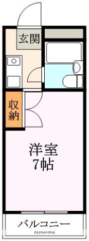 リアライズ富野荘(1K/1階)の間取り写真