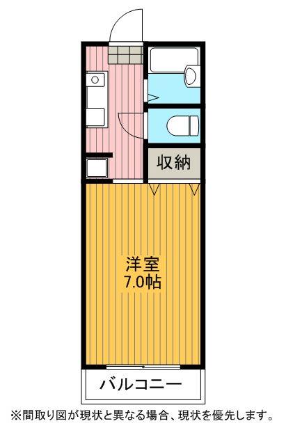 アテッサ京都(1K/1階)の間取り写真