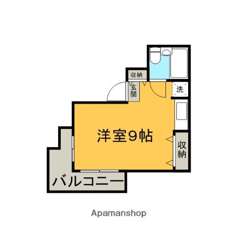上賀茂フラット(ワンルーム/3階)の間取り写真