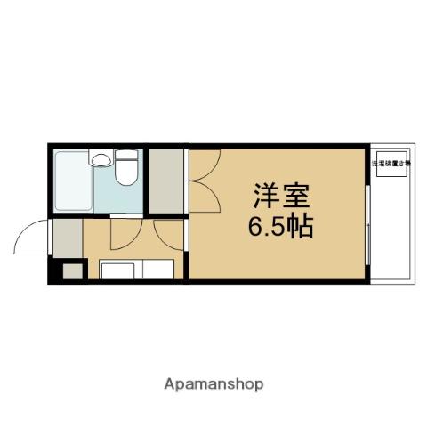 メゾン西野山(1K/2階)の間取り写真