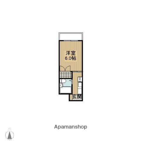 ドモン55(1K/3階)の間取り写真